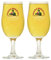 2 x Birra Moretti Schooner 2/3 Pint Glass Set Home Serve Size