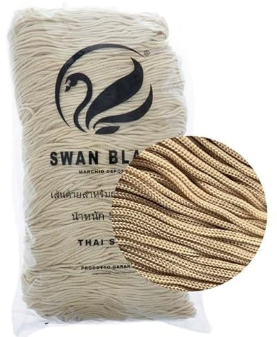 cordini swan black, 500g e assortimento accessori per borse (crema)