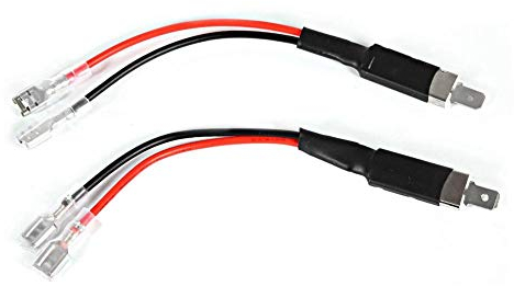 Qiilu 2 pièces Lignes de câblage de Conversion de Phare, H1 LED connecteur de câblage de Conversion Unique Adaptateur de Support de câble pour Ampoules de Phare