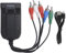 T opiky Convertitore audio da YPBPR a HDMI, componente RGB YPBPR Video R/L Adattatore convertitore da audio a HDMI, supporto VHS, VCR, DVD Plug and Play