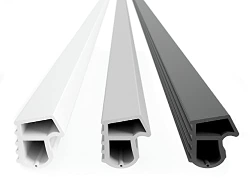 Premium Stahlzargendichtung aus TPE - für Stahltüren - Dichtung Höhe 16mm x Türdichtung Falz 13mm (5m, Weiss)