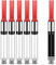 6 Pieces Universal Fountain Pen Ink Converter International Fountain Pen Ink Cartridge Converter Refillable Standard Ink Plunger Converter (Red)