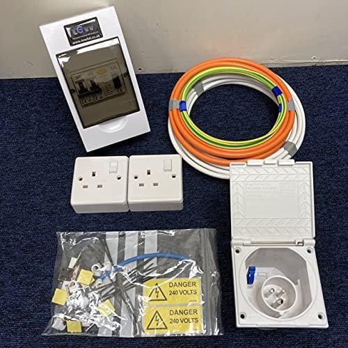 TEW 240V Mains Electric Hook Up Installation Kit Campervan Motorhome Conversion Kit 7