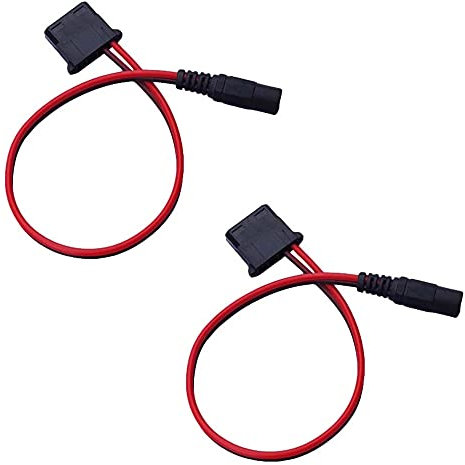 iHaospace 2 Pcs 5.5mm x 2.1mm DC Female to PC 4Pin Molex Adapter Cable DC Power Cable for Fan Moden Route