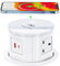 Pop Up Sockets for Kitchen Worktops with Wireless Charging, Pop Up Plug Socket with USB C, Recessed Desk Power Outlet 4 UK Plug, 2 USB, Worktops Socket for Office and Home, White