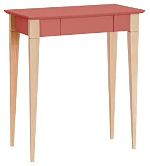RAGABA MIMO Piccola Scrivania con Cassetto - Facile da Montare - Larghezza 65 cm - Certificato FSC | Rosa Antico