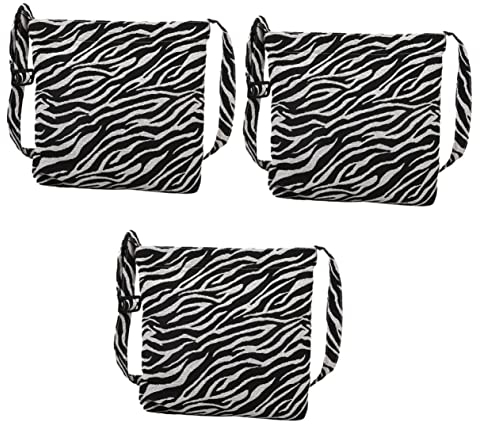 VALICLUD Aufbewahrungstasche Handtaschen 3st Umhängetasche Clutch Mit Zebra-print Tasche Geldbörse Mit Zebra-print Schwarze Geldbörse Für Damen Zebra-clutch Fräulein n Jahrgang Polyester
