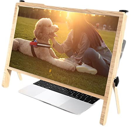 Samnuerly 3D-Laptop-Bildschirmlupe, Neujahrsgeschenk, Computer, Telefon, Bildschirmlupe, Verstärker, Gaming, Video, Filme, Vergrößerer, mobiler Projektor, Tablet-Desktop-Bildschirmlupe