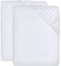 Utopia Bedding Juego de 2 Sabana Bajera 135x190 - Blanco - Bolsillo Profundo - Microfibra Cepillada (Cama 135)