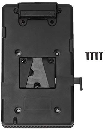 Akozozn V Mount Akku Power Plate Adapter V Lock BP Akkuplattenadapter Akku Back Pack Plate Adapter für V Mount V Lock Akku für DSLR Kamera Videoleuchte
