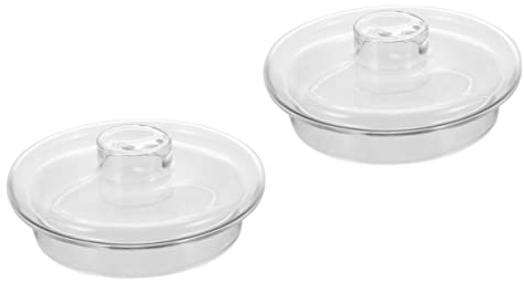 Angoily 2 Stücke Glas Tee Wasserkocher Deckel Austauschbare Deckel Für Robust Zubehör Für Anlass