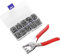 Bottoni a Pressione, Set Bottoni Automatici, 100 Kits Bottoni a Pressione, bottoni automatici da cucire con organizer per Jeans, Artigianato,Borse Fai da Te