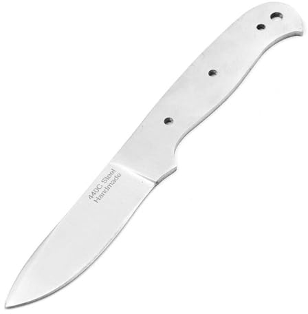 MAQSON Hochwertige 440C Stahl Jagd Messerklinge | Rohling | 58-60 HRC 4201B