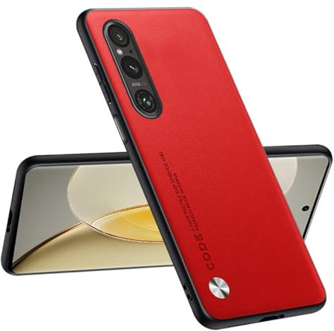 Topme Custodia Compatibile con Smartphone, Compatible with Sony Xperia 1 V (6.5) – Protezione Sicura e Elegante - Rosso