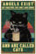 CREATCABIN Engel Katze Kaffee Metall Blechschild Retro Blechschild Poster Wanddekoration Vintage Malerei Plakette Eisenschild Kunstwand Hängende Verzierung Für Café Zuhause Bier Badezimmer 30x20cm