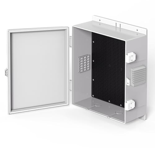 CHENGPI Verteilerdose,ABS-Kunststoffgehäuse Wasserdicht Verteilerschrank Industriegehäuse Schaltkasten,Aufputz-Abzweigkasten,IP65 Wasserdicht Elektrische Abzweigdose - 461x320x160 MM