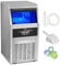 VEVOR Machine à Glaçons Commerciale 41 kg/24 h Appareil de Préparation de Glaçons 45 Bacs à Glaçons Capacité de Stockage 11 kg Nettoyage Auto sans Installation Autoportant pour Maison Restaurant Bar