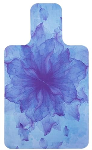 FANSU Pilates-Yogamatte, Rutschfeste Trainingsmatte für Pilates-Geräte, Faltbar, Waschbar, Lila mit Blumenmuster