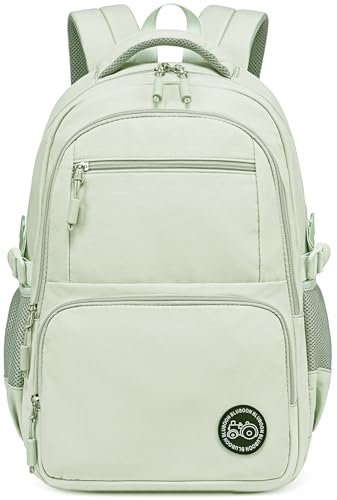 Bluboon Rucksäcke für Schule, Mädchen, Rucksack, Kinder, Büchertasche, niedlicher Rucksack, 8–12, Schulbedarf, Grün , Large, Schulrucksack