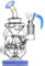 Recycler Rig Glas Bong 6 Wasserpfeife Mini Hookah 5mm Dick