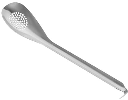 CRILSTYLEO Mini Cucchiaio Da Portata Utensili Da Cucina in Acciaio Inossidabile Per Uso Quotidiano Per Insalata Pasta Dessert Facile Drenaggio