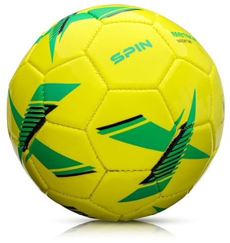 meteor - Football Training Ball – Spin Football Ball Durable Machine-Stitched Panels for Better Grip – Ideal Ball for Training – Robust 32-panel Surface – Indoor & Outdoor