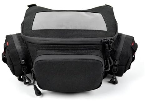 Motorrad Tasche Für Vespa 150 TMAX 530 560 TMAX530 TMAX560 GTS250 GTS 250 Motorradtasche Touchscreen wasserdichte Fahrradnavigation Lenkeraufbewahrung Hüfttasche Motorradtasche(Gray)