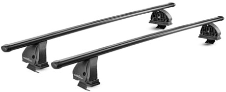 Dachträger für Mercedes C-Klasse W204 W205 2007>2014 Limousine - ovale Stahldachträger - Fix Point Befestigung - Autodachträger - Autodachbox - Autodachbox - Tragkraft 50 kg