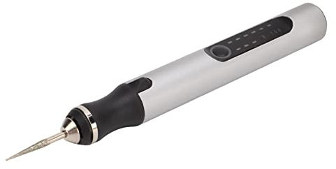 Elektrisches Gravurstift -Gravur -Werkzeug Kit mit 16 Gravurvorlagen, USB Lade und Hochleistungsmotor für Holzbearbeitung und Personalisierung von Gegenständen, Ideal für Anfänger Fachkräfte