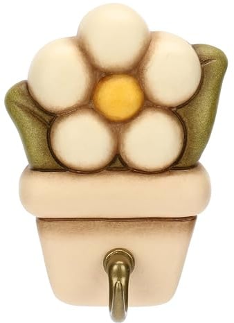 THUN - Portastrofinaccio singolo - ceramica - Collezione Country Bloom - 15,4 x 1,9 x 7,4 cm