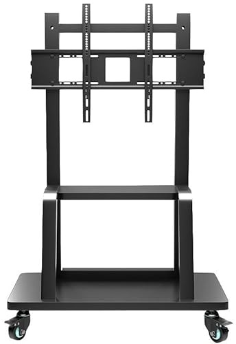 ZJXANMZ Tv Stand For Dining Room Mobile TV Stand For 55-100 Inch TVs, Height Adjustable Rolling TV Cart With Media Shelf And Wheels, Holds Up To 496lbs Tv Bracket For Home