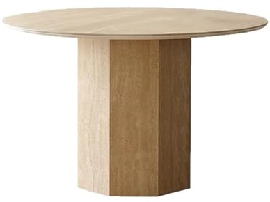 MIROOOO Couchtisch Steinplatte Esstisch Modern Einfach Rund Home Restaurant