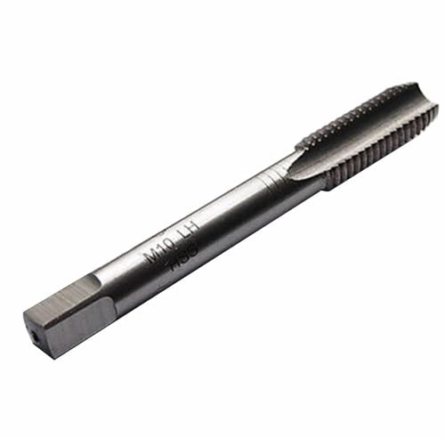 Taraud métrique à gauche M10 x 1,0 mm, pas de 10 mm x 1 mm, outil de filetage de haute qualité pour le travail des métaux, 1 paquet