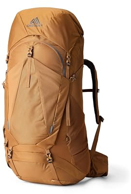 Gregory Trailflex - Stout 70 - Trekkingrucksack, 80 cm, 70 L, 1.71 KG, Wanderrucksack für Herren mit verstellbarer Passform, Trinksystem-kompatibel, inkl. Regenschutz, Braun (Sandstone)
