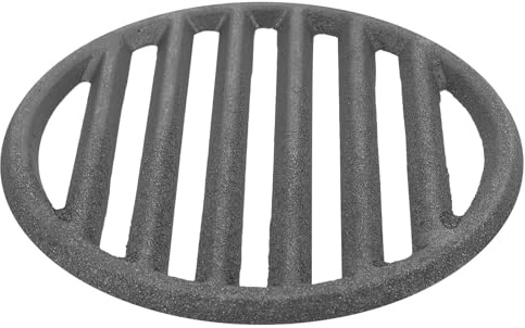 LIFKICH Grille de Barbecue Ronde 16Cm en Fonte Accessoire de Cuisson pour Barbecue à Bois et Foyer Extérieur