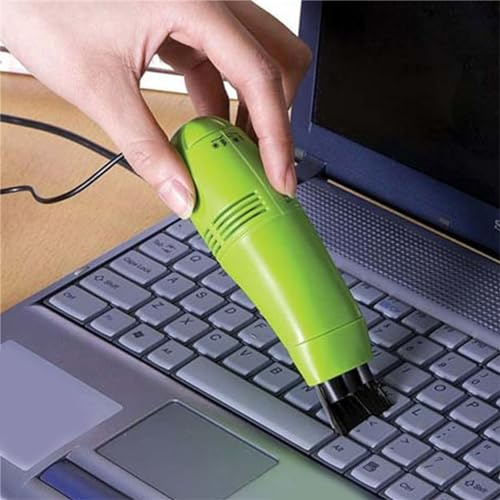 Yechiry USB Mini Vacuum Cleaner, Low Noise Large Capacity Portable Keyboard Cleaner, USB Interface for Computer Keyboard, Laptop & Desk (Green)