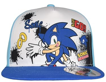 United Labels Sonic The Hedgehog Kappe für Jungen - Kinder Cap Basecap Baseballkappe verstellbar Blau/Türkis
