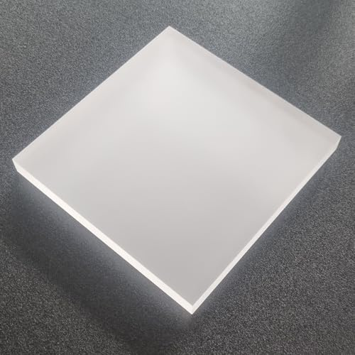 diconfa Acrylglas Platte XT Milchglas opal weiß - DICKE 3 bis 6mm und GRÖßE WÄHLEN - 600 x 800mm, 6mm stark - milchig 25% lichtdurchlässig PMMA UV-stabil Kunststoff PMMA Frostglas
