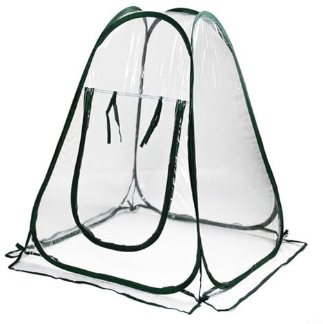 Up for MINI Serra per piante da interno ed esterno, piccola serra portatile con copertura in PVC e cerchio in acciaio, ambiente caldo umido per fiori, piante grasse, fragole