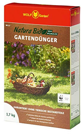 WOLF Garten - Biodünger, Natura Bio - NG 1,7 Gartendünger für 25 m², 3852705