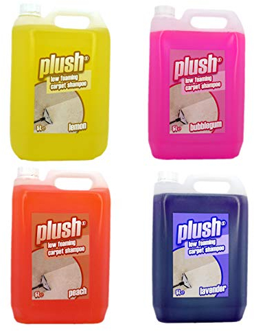 Carpet Shampoo Cleaner & Odour Deodoriser 5L Plush (4 x 5L MIX AND MATCH)