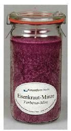 Duftkerze Eisenkraut - Minze Kerzenfarm Hahn mit ätherischen Ölen