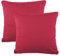 CelinaTex BeBasic Kissenbezug Doppelpack 80 x 80 cm Bordeaux rot Mikrofaser Kopfkissen Bezug Jersey