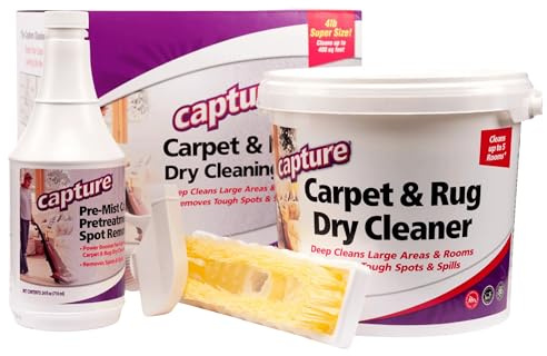 Capture Carpet Total Care Kit 400: Dry Rug Powder Cleaner w/Pre-Mist Spray