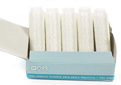 Matsa Hilo de Extra, Esca Alta Resistenza, Filo da Pesca Elastico (0,1Mm) (Contine 2 Scatole) Unisex-Adulto, Trasparente, 2000 m