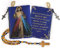 Rosenkranzbeutel mit Olivenholz, katholischer Seil-Rosenkranz aus Israel, göttliche Barmherzigkeit Jesu und Jesus ist Gott, gewebter Stoff, Gobelin-Stil, Ikone, Reisetasche, religiöses katholisches