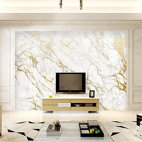 Tapete Gold Seide Marmor Weiß Tapeten Home Decor Tapete Für Wohnzimmer Schlafzimmer Hintergrund-Über Tapete Wanddekoration fototapete 3d Vlies wandbild Schlafzimmer-250cm×170cm