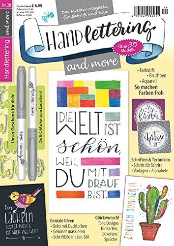 Handlettering and more 20/2021 Die Welt ist schön