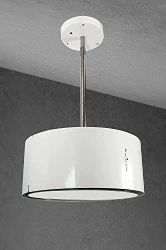 Cappa da Cucina a Isola Gurari GCH I 237 · 50 cm · Bianca · Aspirante 860 m³/h · 3 Livelli di Potenza · Illuminazione LED · Timer · Ricircolo con Filtri