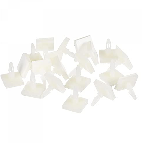 sourcing map 20 Pack Klebende PCB-Abstandshalter Kunststoffsäule 6,3mm für Leiterplatte